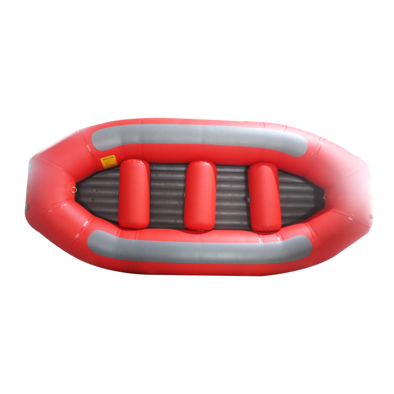 Gran bote de rafting en el río Life de PVC con piso autoachicador