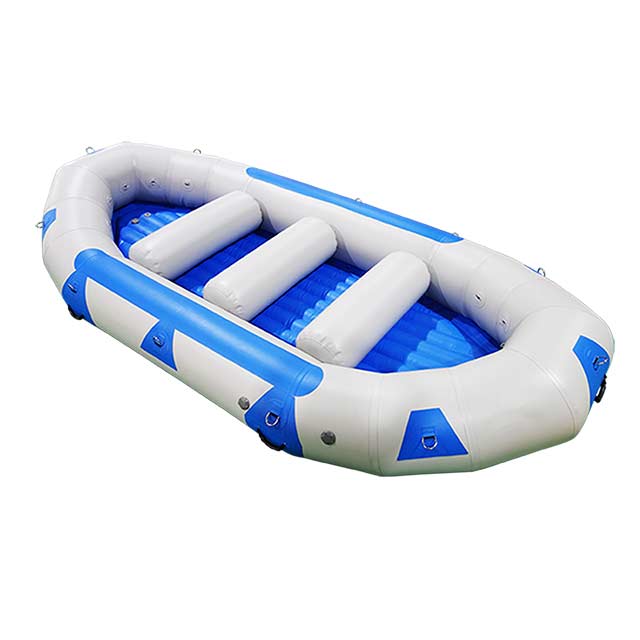Bote de rafting de río gris reforzado bote inflable de 13 pies
