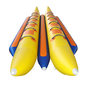 12 personas dos filas deportes acuáticos inflables Flyfish Banana Boat 